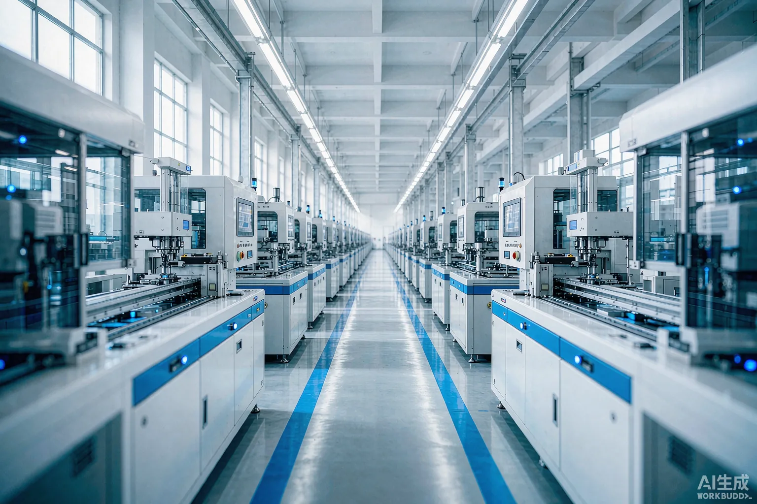 Wide view of the manufacturing facility