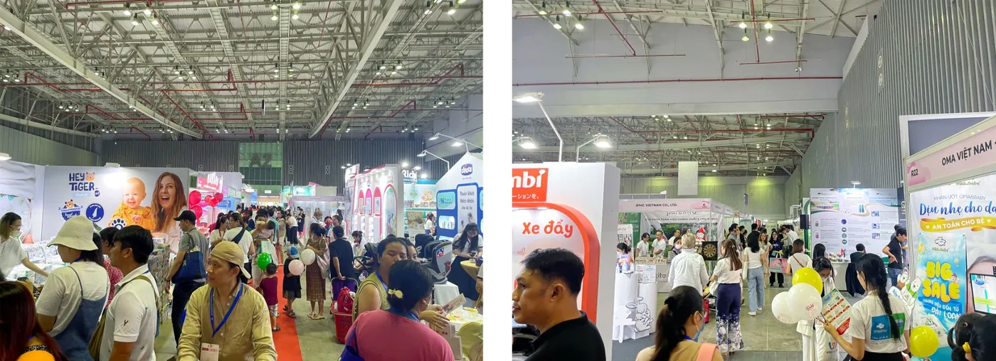 The AOJ MEDICAL team showcased their latest maternal and child health product line at the most influential maternal and child exhibition VIETBABY held