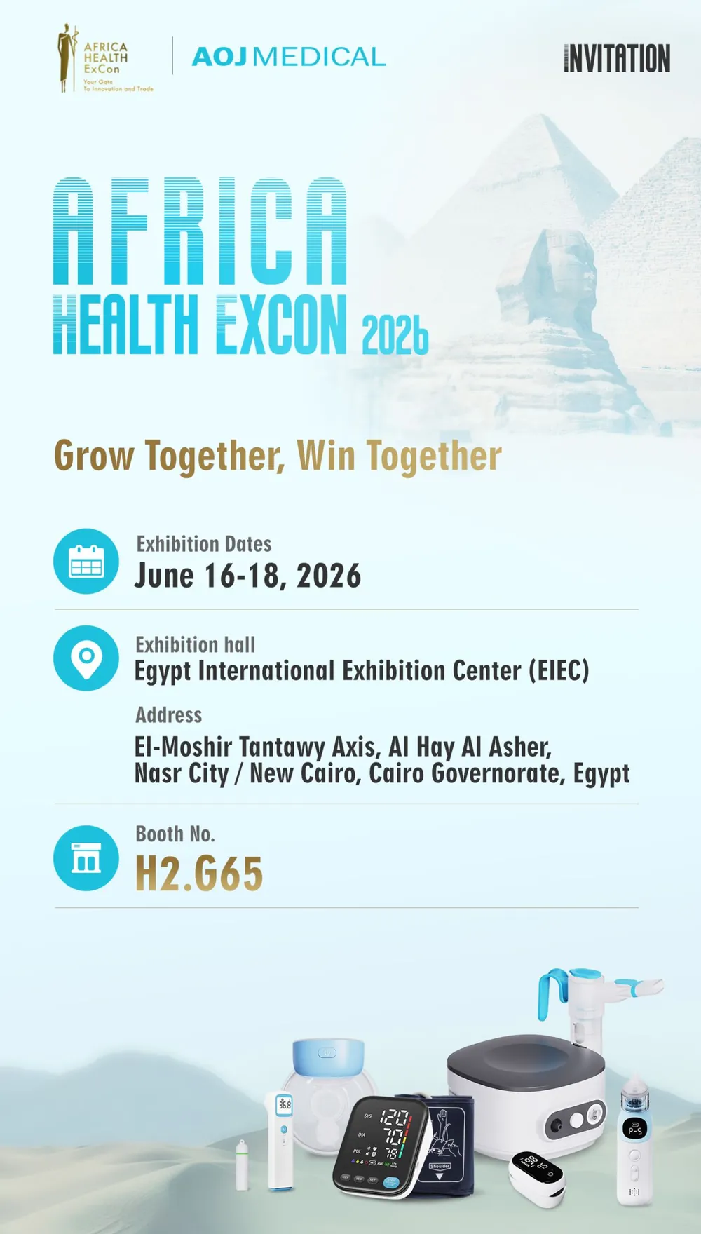 Grow Together, Win Together! Join AOJ Medical at Africa Health ExCon 2026