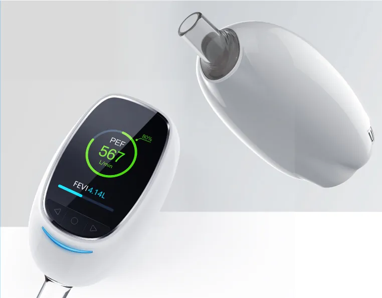 Smart Peak Flow Meter — digital PEF monitor with Bluetooth data sync