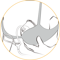 3D curved milk cup naturally fits the anatomical curve of the breast
