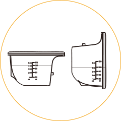 leak-proof sealed structure ensures breast milk remains securely stored without a single drop of leakage
