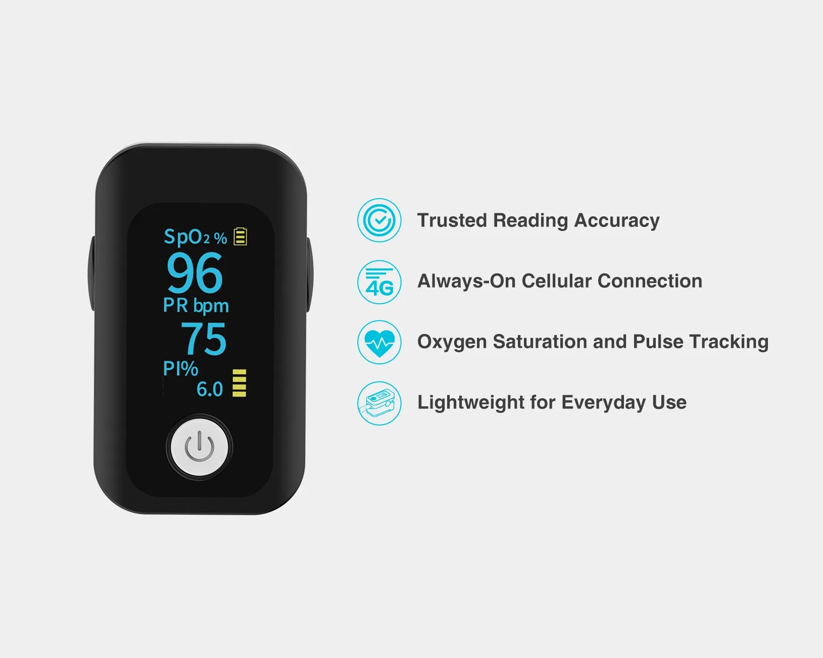 RPM Core 70A Lite cellular pulse oximeter