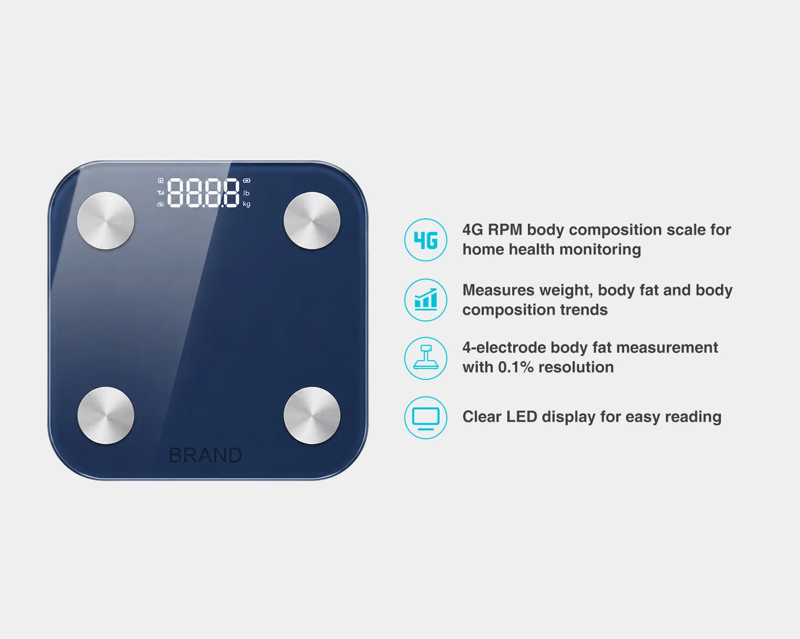 RPM Core SCL-80B cellular body composition scale