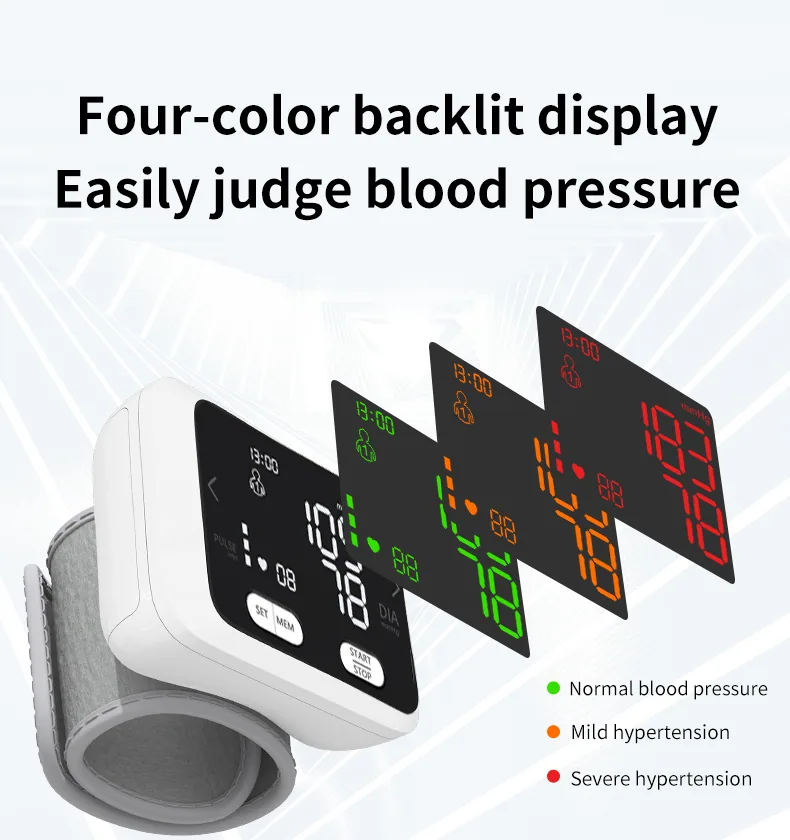sphygmomanometer equipped with a high-definition LCD VA large screen