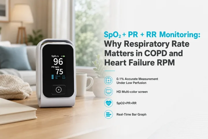 SpO2 + PR + RR Monitoring: Why Respiratory Rate Matters in COPD and Heart Failure RPM